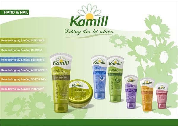 Kem Kamill còn có hiệu quả trong việc dưỡng móng, nhất là những móng tay bị hư hại do sử dụng hóa chất và sơn móng thường xuyên