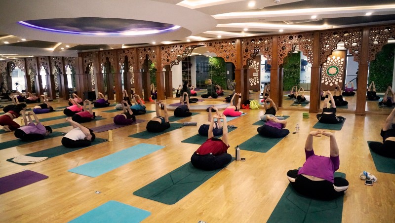 Một buổi tập Yoga tại Ecofit Center