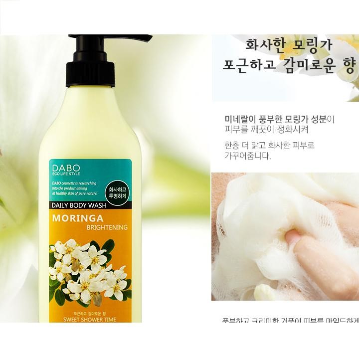 Sữa tắm trắng da hoa chùm ngây Dabo Hàn Quốc