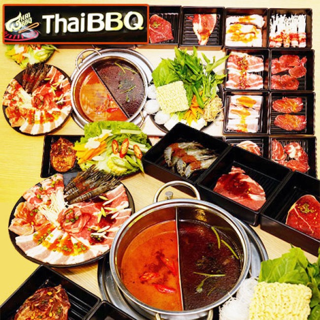 Nhiều món ăn ngon tại Thai BBQ Buffet nướng và lẩu Thái Lan