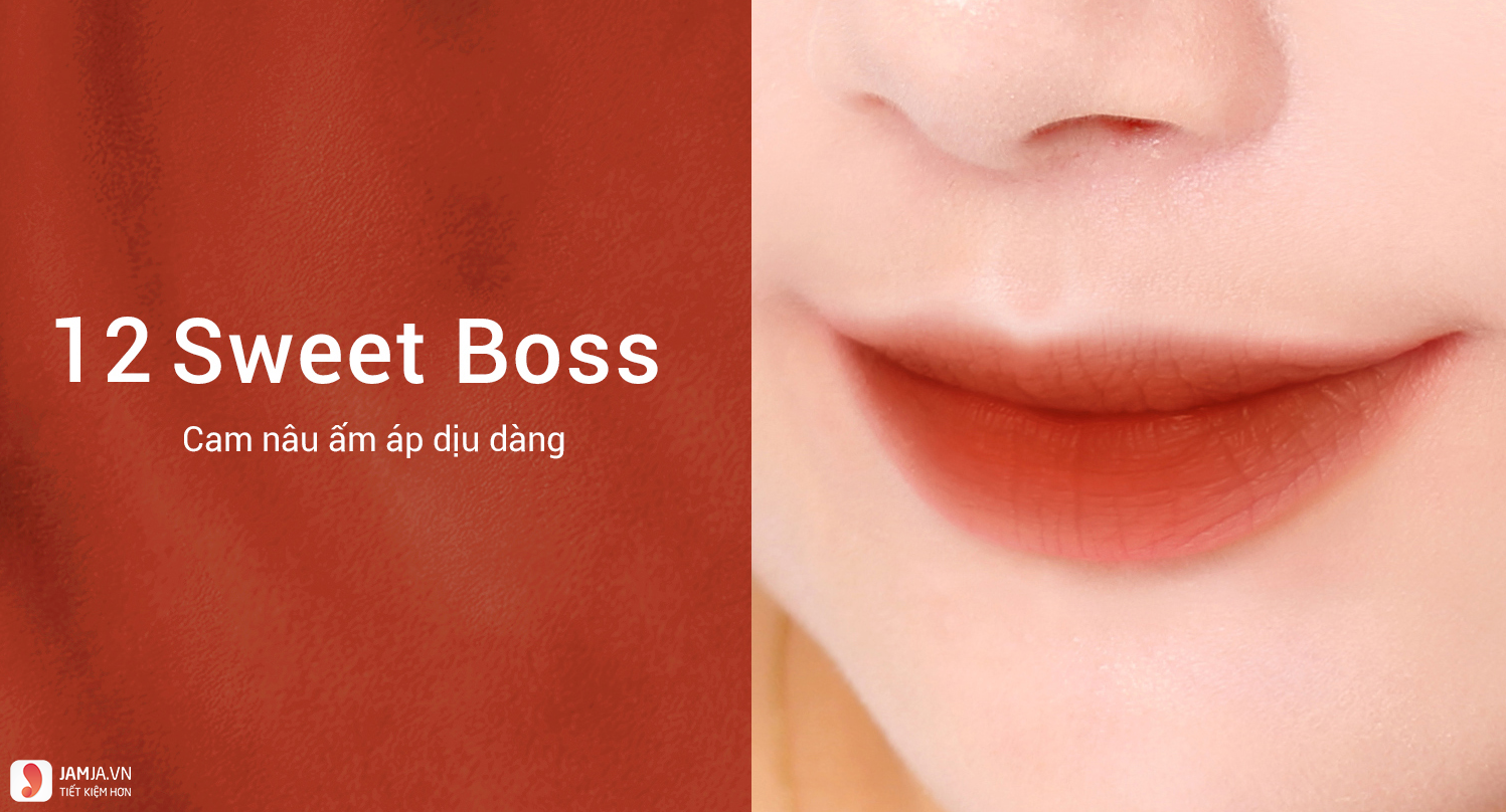 Son Bbia Last Velvet Lip Tint Version 3 màu Sweet Boss 2