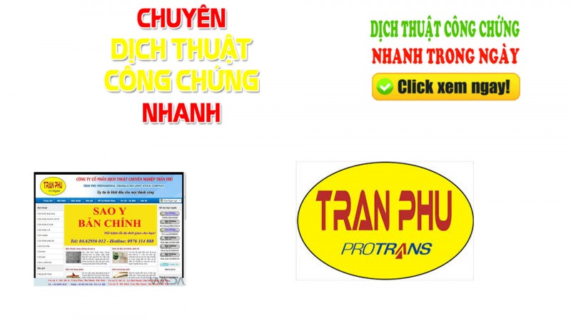 Dịch Thuật & Công Chứng Trần Phú
